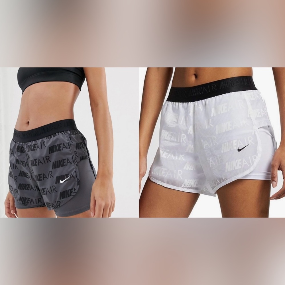 Nike Air Women’s 2-in-1 Running Shorts Bundle - Includes 2 Pairs - Size Small
